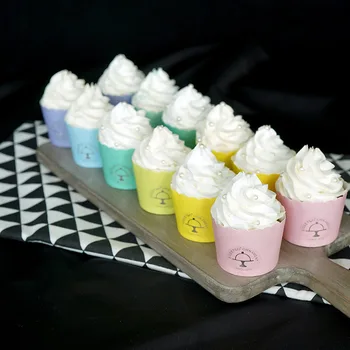 Mielas Modeliavimas puodelio ledų išskirtinį dirbtinis tortas romantiška vestuvių dekoravimas foto prop parduotuvės lange ekranas