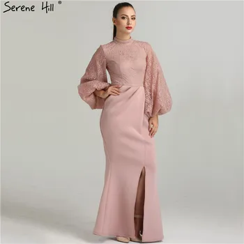 Dubajus Undinė Žibintų rankovės Vakaro Suknelės ilgomis Rankovėmis Mados Seksualus Oficialų Suknelė 2020 Realios Foto QA8002