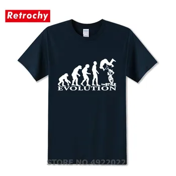Mados BMX Freestyle Evoliucija Tee Marškinėliai Vyrams MTB Dviratį Dviračiu Hip-Hop Marškinėlius Pobūdžio Kalnų Dviračių Hipster T-Shirt Grupės Komanda