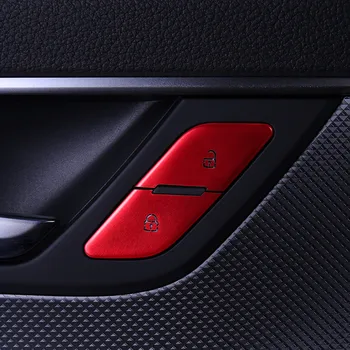 Automobilių Durų Unlock Mygtukų Apdaila Blizgančiais Padengti Apdaila 8Pcs Audi A6 C8 2019 Interjero Aliuminio Lydinio Lipdukai