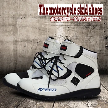 PRO-profesionalus DVIRATININKAS lenktynių batai, odos kvėpuojantis off-road motociklo batai, jojimo batai, batai, vyriški batai