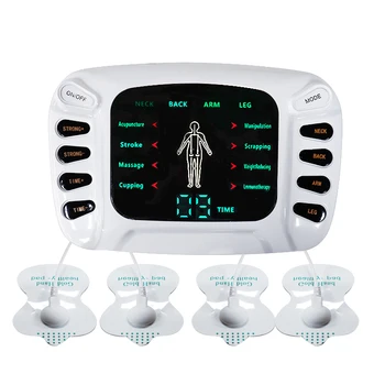 Dviguba Galia Dešimtis Akupunktūra Elektros Terapijos Massager EMS Raumenų Stimuliatorius Su 8 Režimai Meridian Fizioterapijos Aparatai Massager