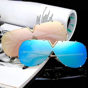 Negabaritinių Punk Akiniai nuo saulės Moterų 2020 m. derliaus Prekės Pilotas Saulės Akiniai Moterų sunglass Oculos Feminino Lentes Gafas De Sol UV400