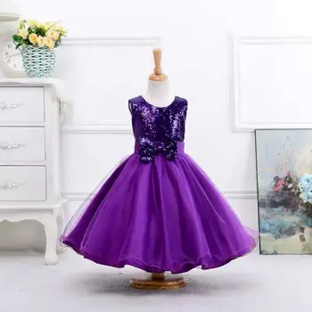 R&Z vaikų suknelė 2019 m. vasarą naujų mergaičių suknelė lankas princesė dress vaikų blizgučiai akių susiuvimo suknelė
