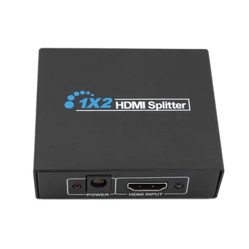 1x2 HDMI Audio Video Spliter 2 Uostą 1.3 HDMI Splitter 3D 1x2 HDMI Jungiklis 1-2 Iš Switcher Paramos HDTV 1080P Adapteris, Splitter
