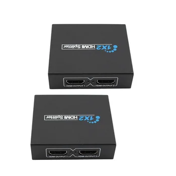 1x2 HDMI Audio Video Spliter 2 Uostą 1.3 HDMI Splitter 3D 1x2 HDMI Jungiklis 1-2 Iš Switcher Paramos HDTV 1080P Adapteris, Splitter
