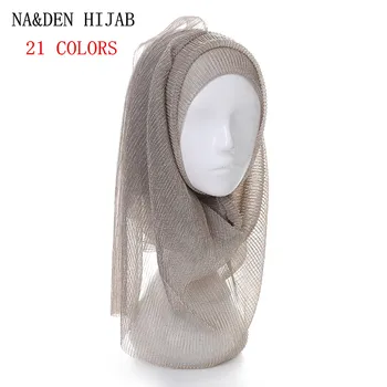 21 NAUJŲ SPALVŲ mirguliavimas plisuotos hijab šalikas paprasto blizga vingiuoti skara mados musulmonų raukšlių hijabs moterų šalikai islamo šalikai, šaliai, kaklaskarės