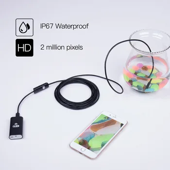 720P Wifi Endoskopą Kamera Mini Vandeniui Minkštas Kabelio Tikrinimo Kamera 8mm USB Endoskopą Borescope IOS Endoskopą 
