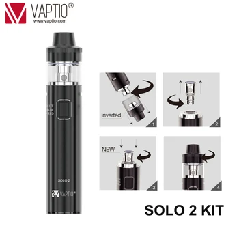 Dovanų 5pc rites! Vape Pen 3000mah Solo 2 Starter Kit su 2.0/4.0 ml All-In-One Stiliaus Elektroninių Cigarečių vape Garintuvas Rinkinys