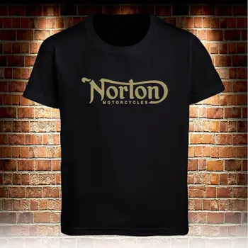Norton Motociklų Black T Shirt Mens Marškinėlius S Iki 3Xl