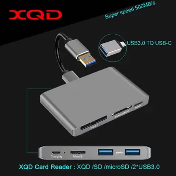 XQD Kortelių Skaitytuvo Adapteris USB 3.0 Ir Tipo C Sąsaja Nešiojamą Flash Atminties Kortelės Skaitytuvas Tinka 