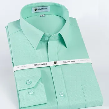 Medvilniniai vyriški Suknelė Marškinėliai long rankovėmis reguliariai fit Plitimo Apykaklės Kietas ruoželiniu Verslo Shirt Mens Aukštos Kokybės Vyro Drabužius 2020 m.