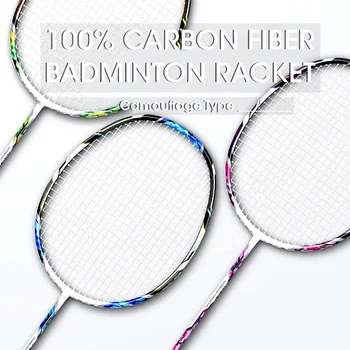 2vnt Anglies Pluošto, Badmintono Rakečių Rinkinys, Profesinės Super Lengvas Badmintono Raketės su nešimo Krepšys Naujokas