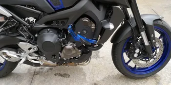 CNC Aliuminio Motociklo Variklio apsauga Apima Raštas Rėmo Slankiklį kempinėlės Yamaha MT09 FZ09 MT09 Bandomųjų Bandomųjų 900GT XSR900