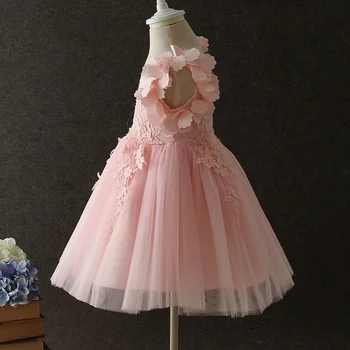 Vaikams, Elegantiškas Princesė Kostiumas Suknelė be Rankovių Baby Girl Gėlių Kalėdų Dress Bamblys Gimtadienio & Vestuvių Suknelė Mergaitėms 1-12Y
