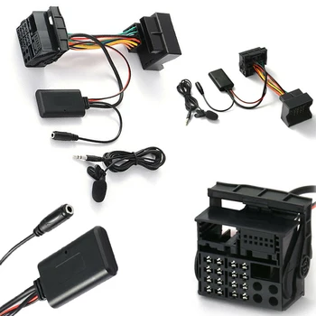 Automobilis 5-12V Bluetooth 5.0 Audio AUX Adapteris Kabelio Aadapter OPEL CD30 CDC40/CD70/DVD90 Neardomieji Įrenginio Kištuką MIC ZZ