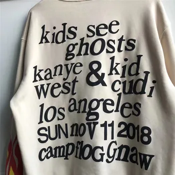 Kanye West VAIKAI ŽR. VAIDUOKLIS Hoodies Vyrai Moterys 1:1 Aukštos Kokybės Dvasios Pleistras CPFM Streetwear Kanye West Susagstomi megztiniai