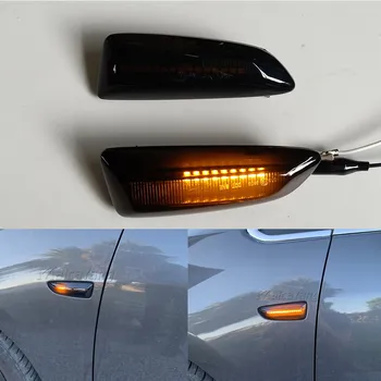 2VNT Automobilio LED Dinaminis Indikatorių Posūkio Signalo Žibintas Šoninis Gabaritinis Žibintas Opel Astra J 2009-M. Astra K-2019 Vectra C 2011-2019