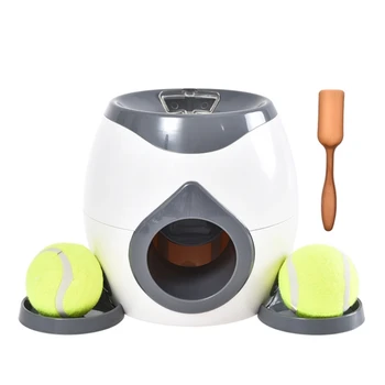 Interaktyvus Pet Ball Launcher Žaislas Teniso Maisto Atlygį Mašina Metikas Lėtai Finansuojančiojo