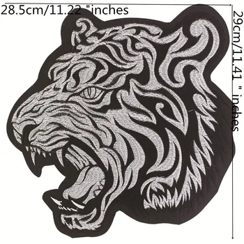 Didelis Tigras, Gyvatė Siuvinėjimo Audinio Lopai Lipdukas Geležies Aplikacijos Pleistrai Drabužio Dekoro Aplikacijos Priedai 1pc TH2049