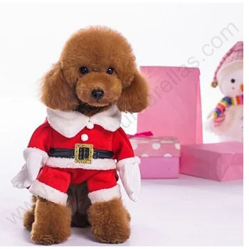 Pet drabužiai trimatis kietas Kalėdų džemperis šiltas kostiumas su Skrybėlę pet drabužiai Helovinas Teddy šuo suknelė