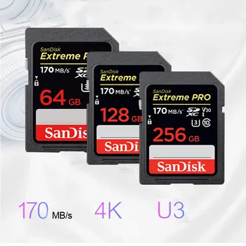 SanDisk Ultra Originalus SD Kortelę 16GB 32GB SDHC 64GB 128GB 256 GB SDXC Class10 Atminties Kortelės C10 80MB/s NUPLAUKITE-1 Parama Fotoaparatas