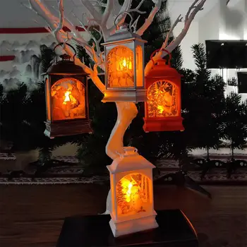 Nešiojamų Kalėdų lempos apdaila LED Žibintai Dekoratyvinės Lempos Kalėdų Eglučių Papuošalai, Dovanos #4W
