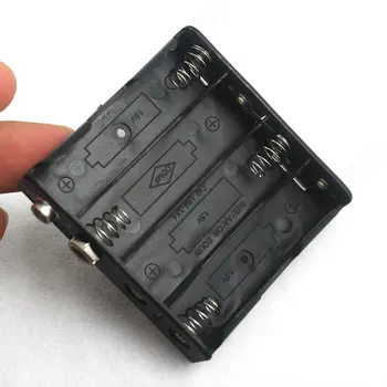 AA baterijų laikiklis juodas 2/3/4 bit9V mygtuką baterijos 3V laukelyje 4.5 V 6 V 