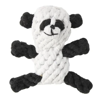Šuo Kramto Žaislą Juoda Ir Balta Panda Kanapių Virvė Šunys Vilkimo Virvę, Kramtukai Žaislai Šunims 6181022 Naminių Reikmenys