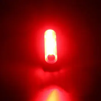 Itin Ryškios Dviračių Uodegos Šviesos USB Įkrovimo Vandeniui Dviračių Galinis Žibintas Didelis Mygtukas Saugos Light Lengva Įdiegti Aukštos Inte