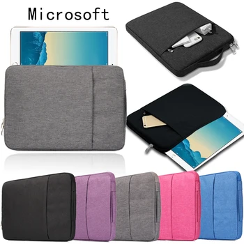 Nešiojamas Rankovėmis Maišelį su Kišenėje 11/13/15 Colių Notebook Case Cover Tinka Microsoft Surface/2/3/Pro/Knyga/Nešiojamojo kompiuterio Krepšys