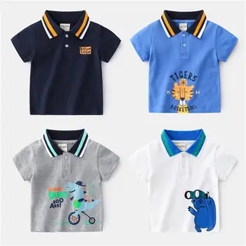 2020 metų Vasaros Mados berniukų, mergaičių marškinėliai Juros periodo Pasaulio Spausdinti automobilių Siuvinėjimas Medvilnės Vaikai Tees viršūnes bamblys vaikų drabužiai