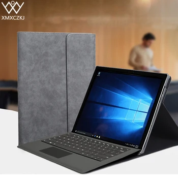 XMXCZKJ Prabanga Flip Cover Case For Microsoft Surface Pro 4 5 3 Tablet Stand PU Odos Funda Smart Cover Paviršiaus Pro4 Pro5