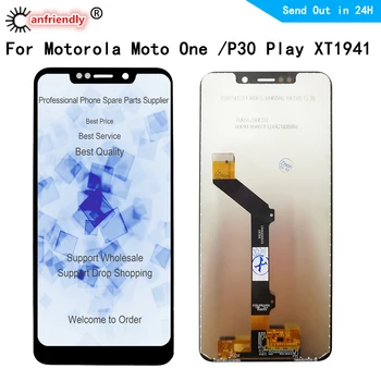 LCD Motorola Moto 30 Žaisti LCD Ekranas Touch Panel Ekrano jutiklis skaitmeninis keitiklis Asamblėjos Motorola Vienas / 30 Žaisti XT1941