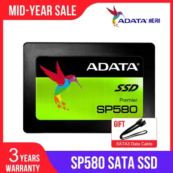 ADATA SP580 SSD 120GB 240GB 480GB SATA3 2.5 colių Vidaus Kietojo Disko HDD Kietasis Diskas SSD Nešiojamajame KOMPIUTERYJE 120G Nešiojamas kompiuteris