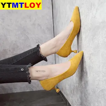 Pažymėjo Tne Fetišas Prabangių Dizainerio Moteris Ekstremalių Mulų Super Aukštakulniai Sandalai Moterims, Geltonai rausva Juoda Sexy Batai Ponios Siurbliai