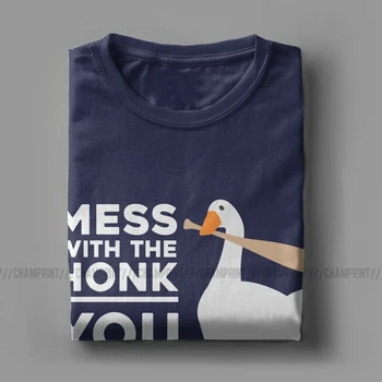 Netvarka Su Honk Jums Bonk T Marškinėliai Vyrams Unikalus T-Shirts Untitled Žąsų Žaidimas Marškinėliai trumpomis Rankovėmis Drabužius Šalis