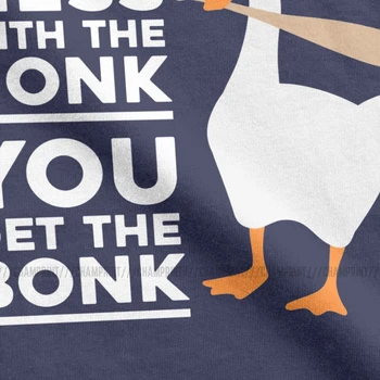 Netvarka Su Honk Jums Bonk T Marškinėliai Vyrams Unikalus T-Shirts Untitled Žąsų Žaidimas Marškinėliai trumpomis Rankovėmis Drabužius Šalis