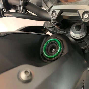 Už Kawasaki ZX10R Motociklo CNC Aliuminio Ratas spynelės Dangtelis NINJA 1000 2017 2018 2019 2020 Žiedas Bžūp Priedai