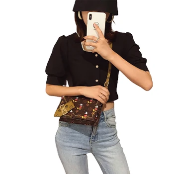 Disney Mickey Moteris Messenger Bag rankinė Pečių Mados Sudurti Užraktas Mažas Kvadratas Maišelį Mickey Mouse Miela Monetų Piniginė 21*13*7cm