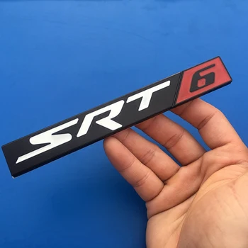 1 VNT 3D Metalo SRT6 SXT6 SRT8 SXT8 Galiniai Logotipas Ženklelis Kamieno Automobilių Lipdukai, Decal, DODGE JEEP