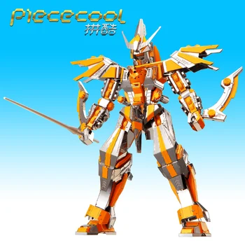 Piececool Pusmėnulio Blade Armor warrior Modelį, 3D pjovimas lazeriu dėlionė 