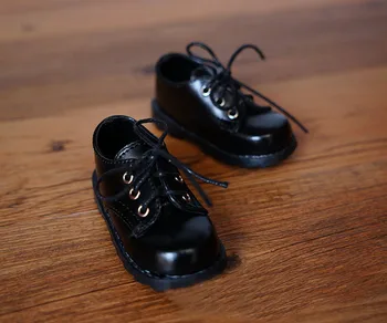 BJD doll batai tinka 1/3 1/4 MSD DD lėlės dydis klasikinės juodos studentų odiniai batai mokyklos vienodos uniformos batų lėlės priedai