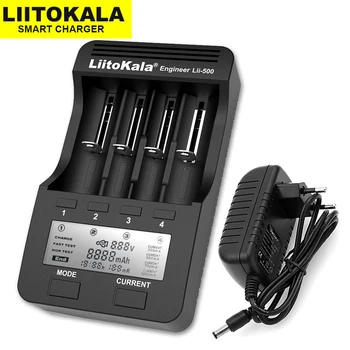 Liitokala Lii-500 Lii-PD4) baterijos kroviklį 18650 21700 26650 AA AAA įkroviklio 18350 18500 16340 17500 25500 10440 baterija