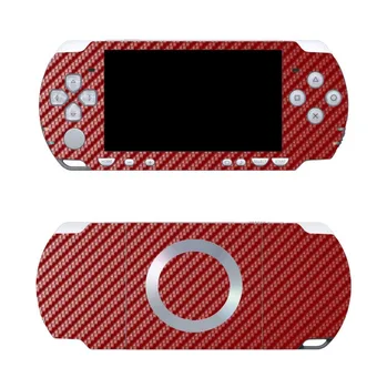 Raudona Anglies Pluošto Vinilo Oda Lipdukas apsaugos Sony PSP 2000 odos Lipdukai PSP2000