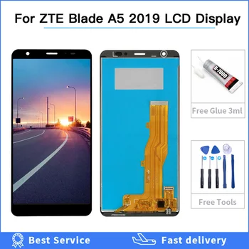Patikrintas ZTE Blade A5 2019 LCD Ekranas + Touch Ekranas skaitmeninis keitiklis mazgas, ZTE A5 2019 Mobiliojo Telefono lcd 5.45