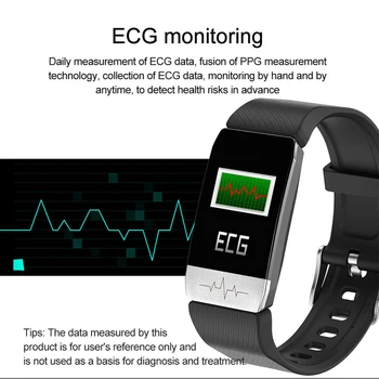 NAUJAS Smart Apyrankę Temperatūros Matavimo karščiavimas stebėti Sveikatos Fitness Tracker EKG Monitorius vandeniui sporto Smartwatch Vyrai Moterys
