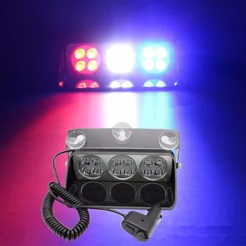 ŽYDRA DIRVOŽEMIO BAY Policijos Gaisrininkas sunkvežimių Pagalbos flasher Priešrūkinis žibintas 24W 12 led prekinis, galinis Stiklo Įspėjimas 