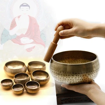 Tibeto Budizmas Dainavimo Dubenėlį Rankų darbo Kaltinis Jogos Vario Chakra Meditacija Dovana 667A