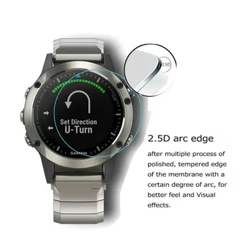 2Pack Garmin Quatix 5 0,3 mm 2.5 D 9H Aišku, Grūdintas Stiklas Screen Protector, Sporto GPS Smart Watch LCD Ekrano apsauga Filmas